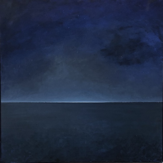 Maria Hillfon  www.hillfon.com  Midnatt - Midnight, 160x160 målningar, paintings